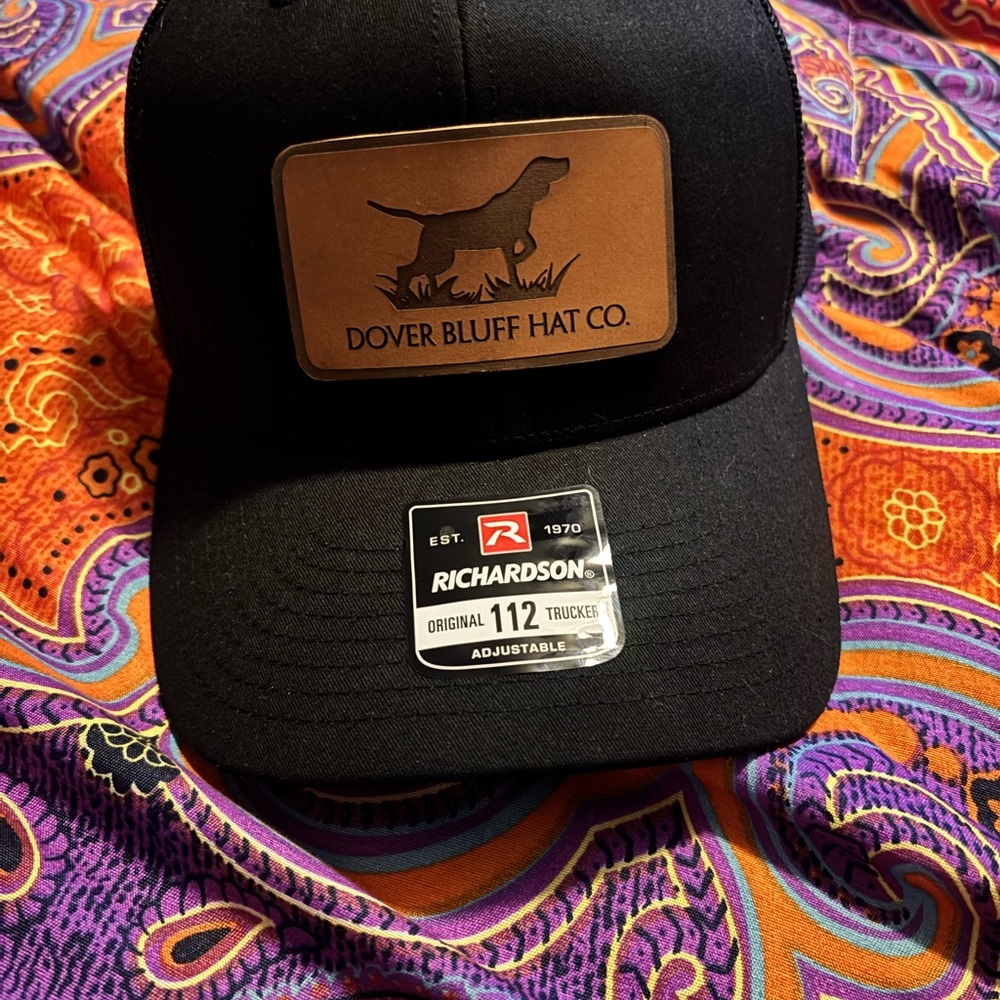Men's Richardson Black Tan Dover Bluff Hat Co. 112 OS
